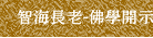 智海長老-佛學開示與問答